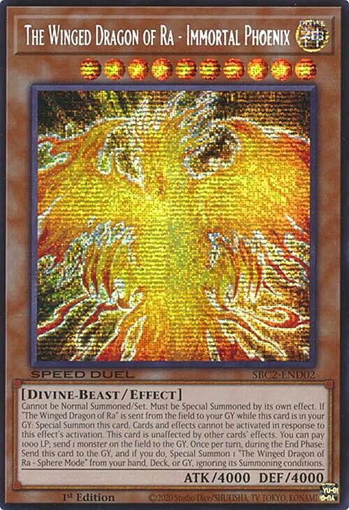 The Winged Dragon of Ra - Immortal Phoenix Card Front