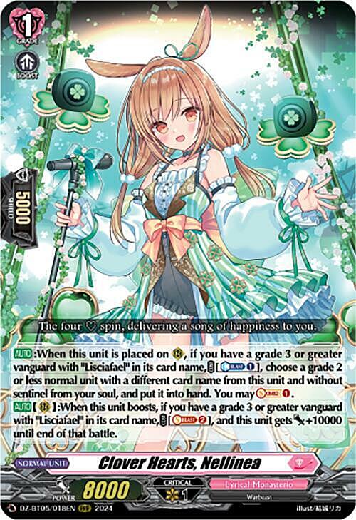 Clover Hearts, Nellinea Card Front