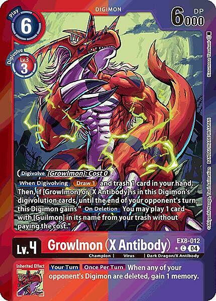 Growlmon (X Antibody) Card Front