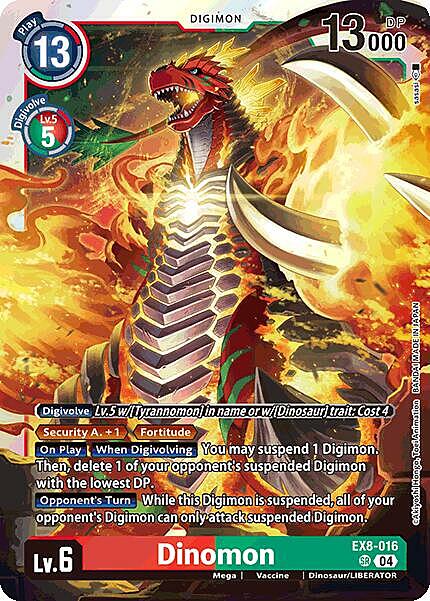 Dinomon Card Front