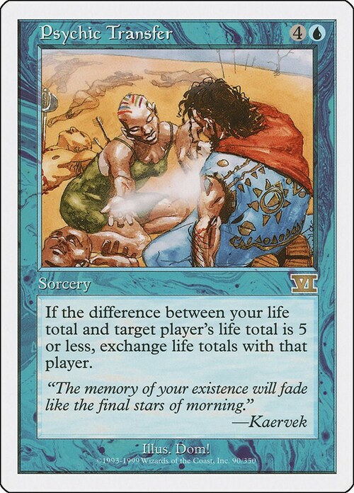 Psychic Transfer Card Front