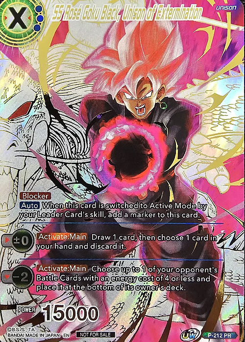 SS Rose Goku Black, Unison of Extermination Card Front