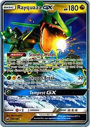 Rayquaza GX [Stormy Winds | Dragon Break | Tempest GX]