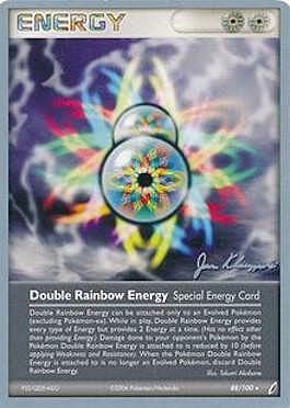 Double Rainbow Energy Card Front