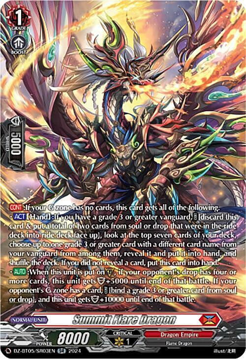 Summit Flare Dragon Card Front