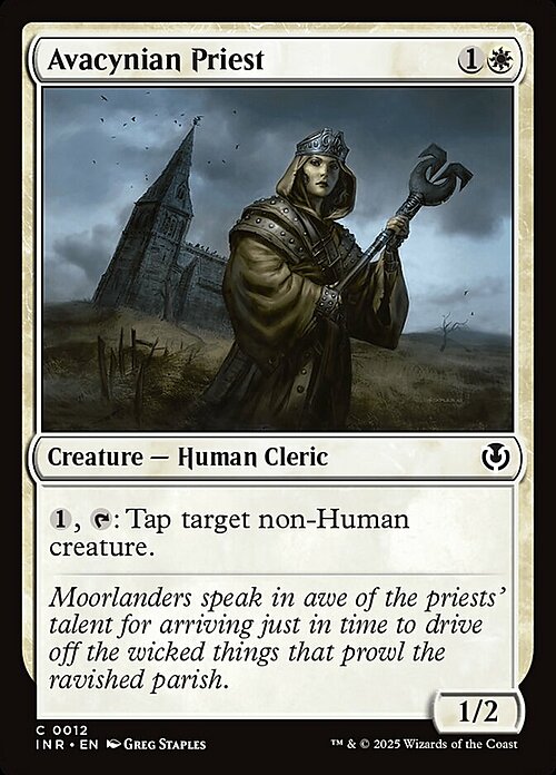 Avacynian Priest Card Front