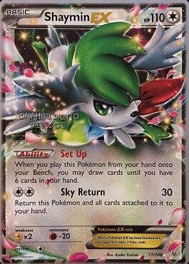 Shaymin EX Card Front