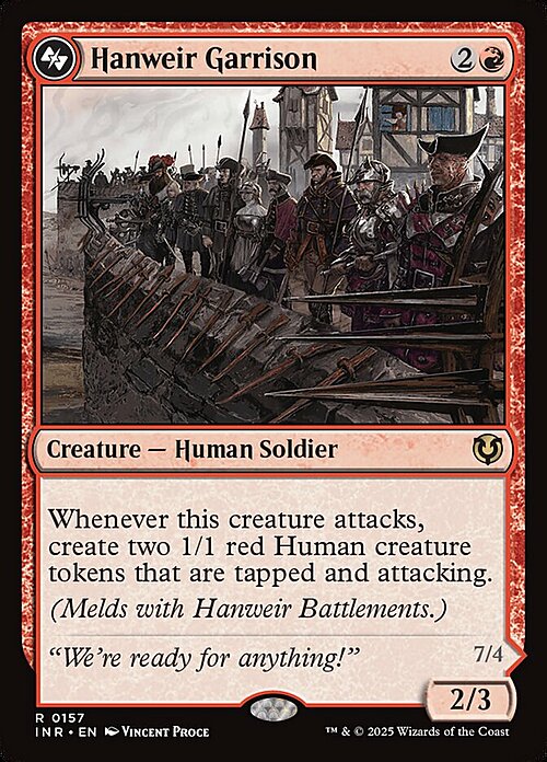 Hanweir Garrison // Hanweir, the Writhing Township Card Front