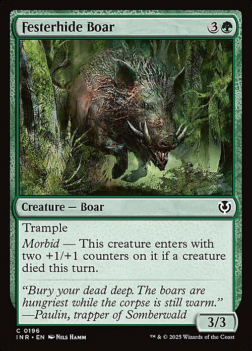 Festerhide Boar Card Front