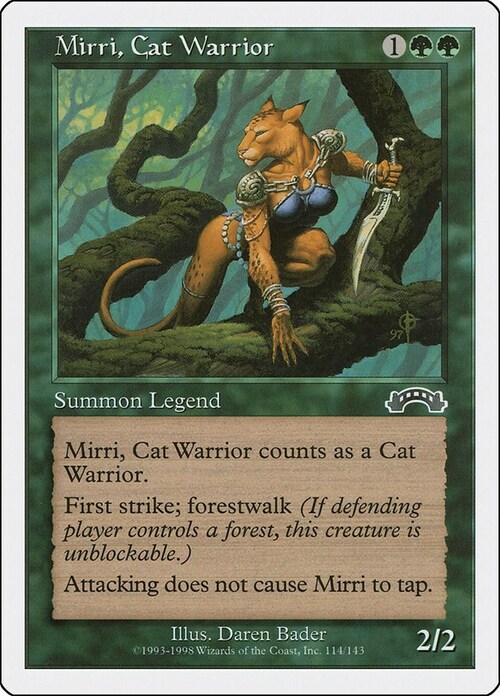 Mirri, Cat Warrior Card Front