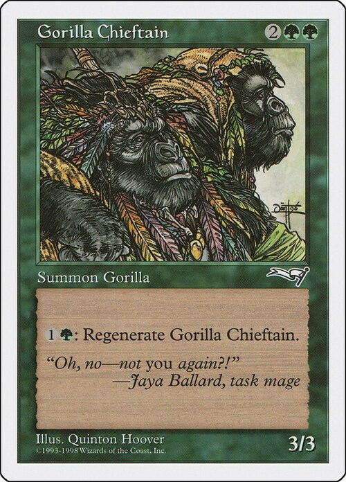 Gorilla Chieftain Card Front