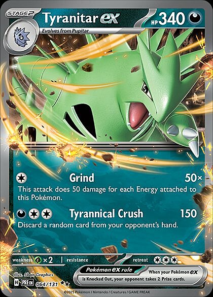 Tyranitar ex Card Front