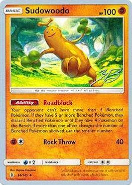 Sudowoodo Card Front