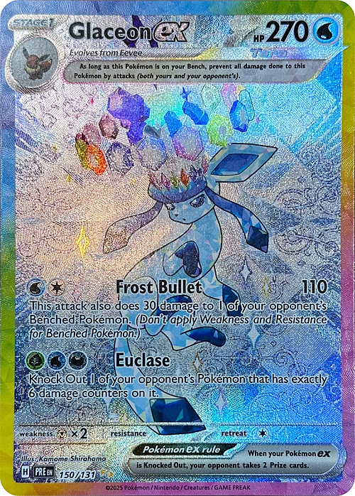 Glaceon ex Card Front