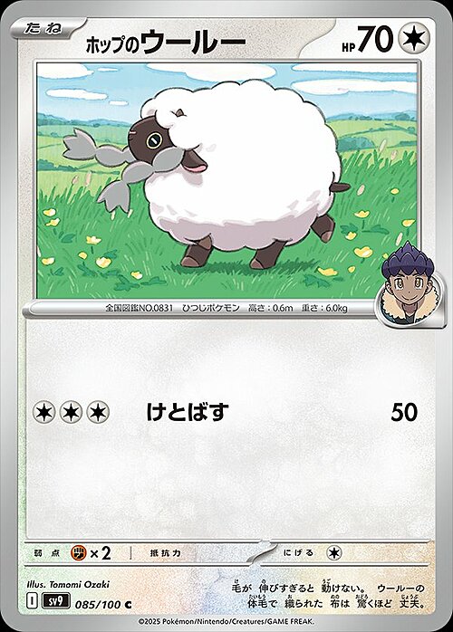 Hop's Wooloo Card Front