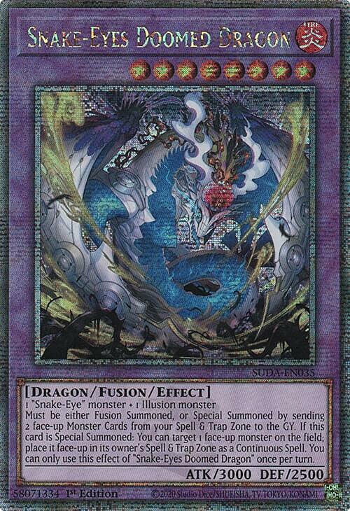 Snake-Eyes Doomed Dragon Card Front