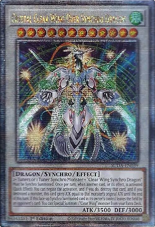 Crystal Clear Wing Over Synchro Dragon Card Front