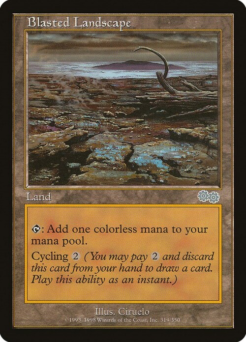 Blasted Landscape Card Front