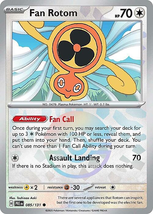 Fan Rotom Card Front