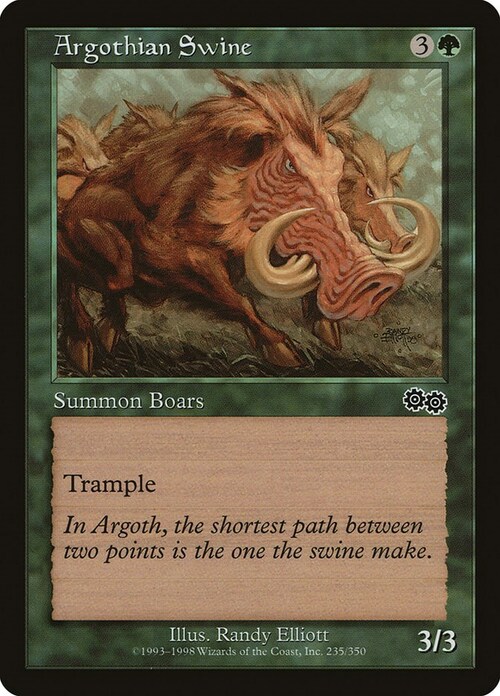 Argothian Swine Card Front