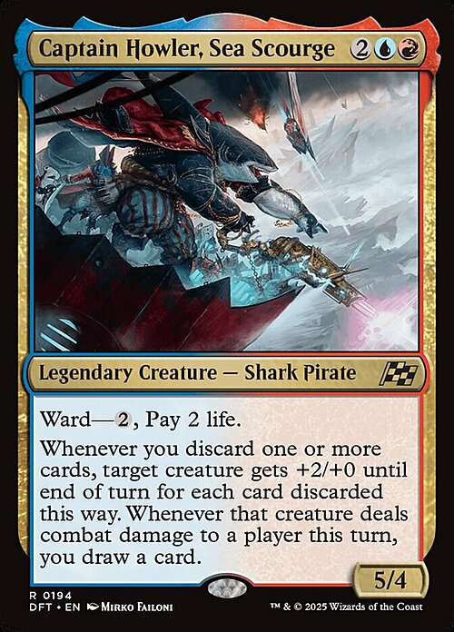 Captain Howler, Sea Scourge Card Front