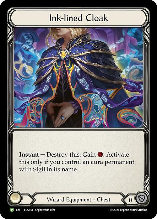 Ink-lined Cloak Card Front