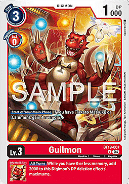 Guilmon Card Front