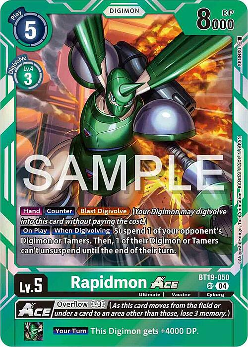 Rapidmon ACE Card Front