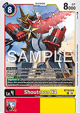 Shoutmon X4 Card Front