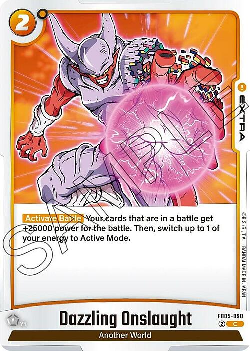 Dazzling Onslaught Card Front