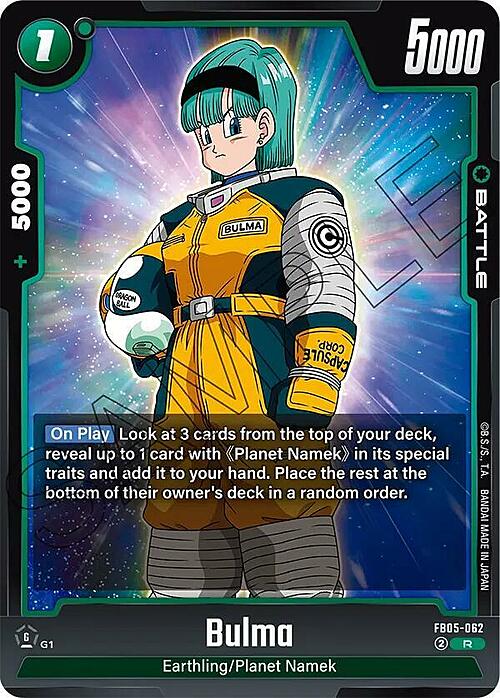 Bulma Card Front