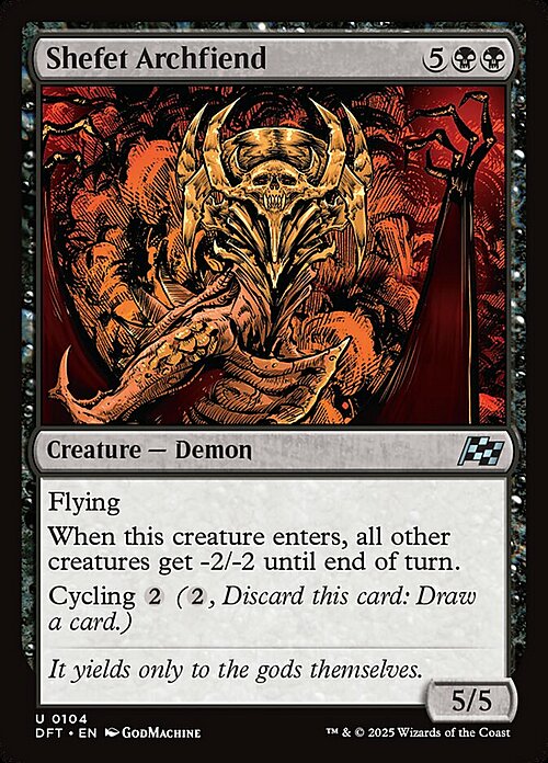 Shefet Archfiend Card Front