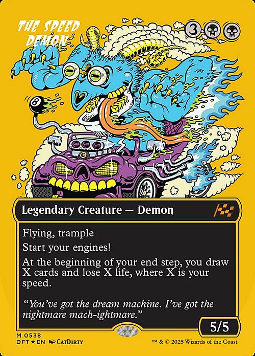 The Speed Demon Card Front