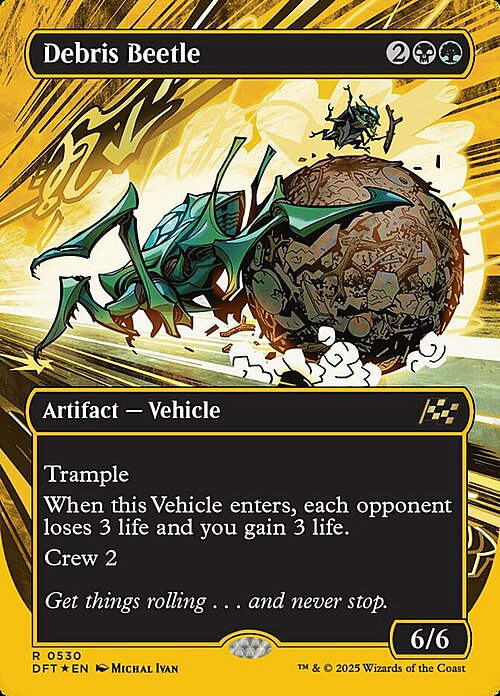 Debris Beetle Card Front