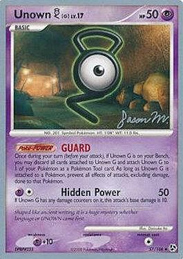 Unown [G] LV.17 Card Front