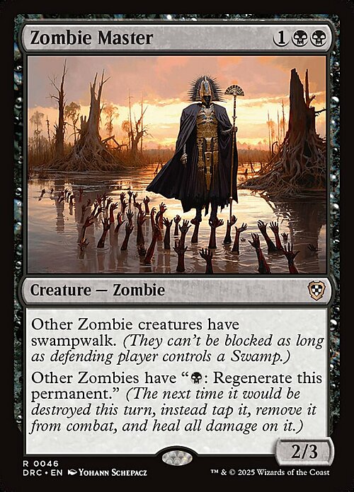 Zombie Master Card Front