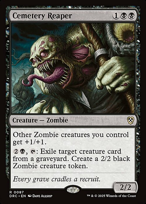 Cemetery Reaper Card Front