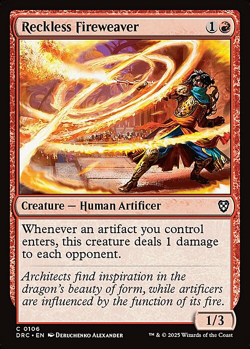 Reckless Fireweaver Card Front