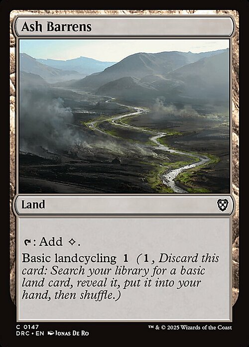 Ash Barrens Card Front