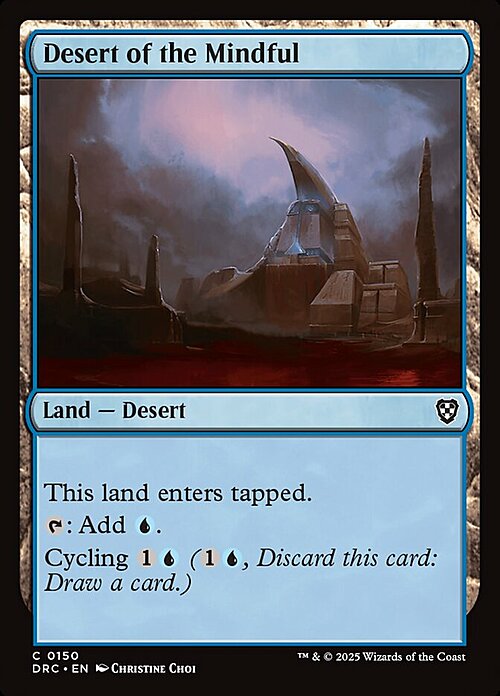 Desert of the Mindful Card Front