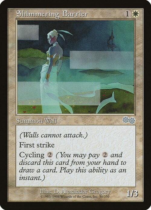 Shimmering Barrier Card Front