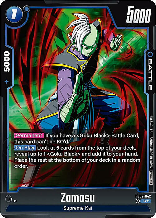 Zamasu Card Front