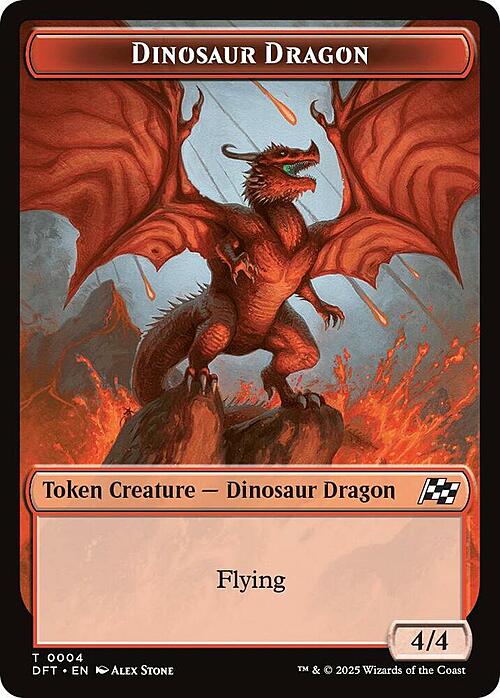 Dinosaur Dragon // Treasure Card Front