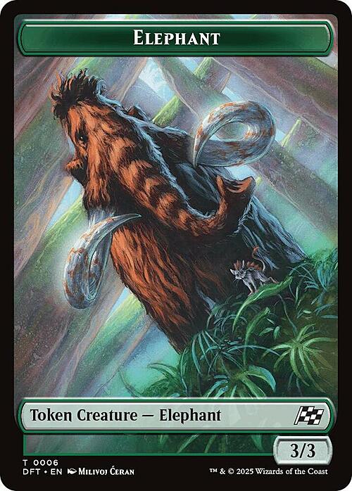 Elephant // Zombie Card Front