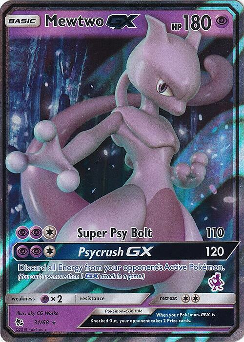 Mewtwo GX Card Front