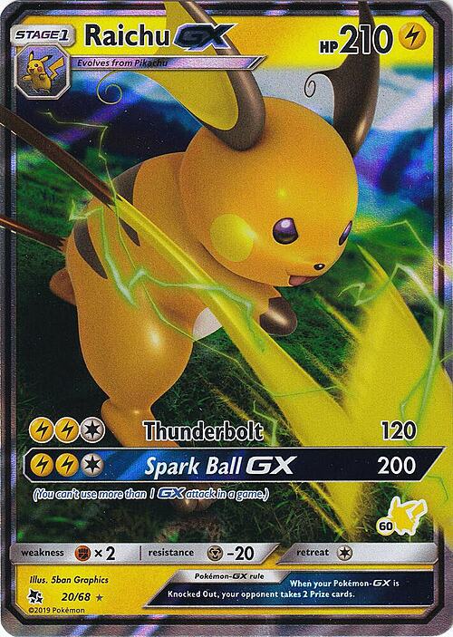 Raichu GX Card Front