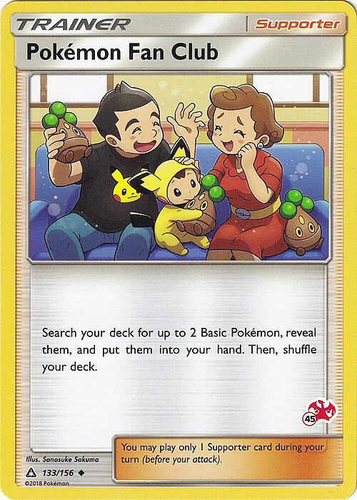 Pokemon Fan Club Card Front