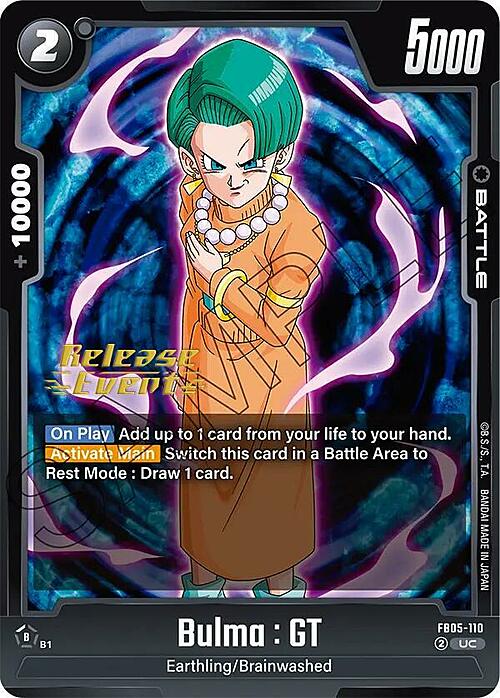 Bulma : GT Card Front