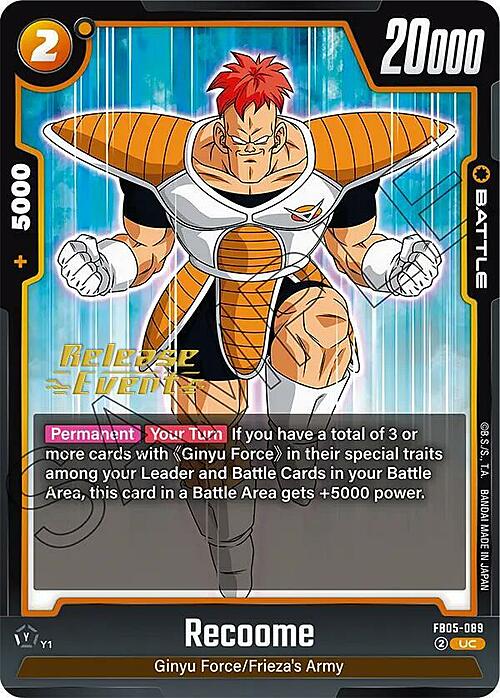 Recoome Card Front