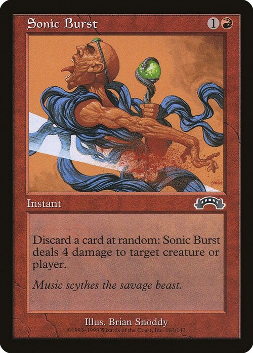 Sonic Burst Card Front